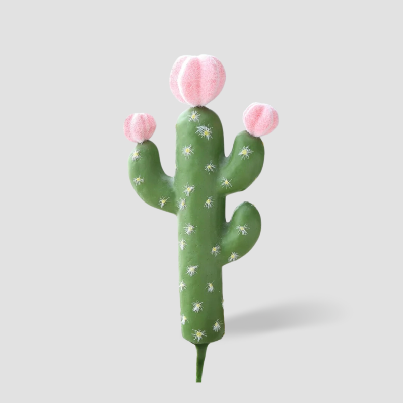 Cactus artificiels petites tailles avec fleurs